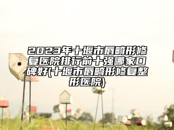 2023年十堰市唇畸形修复医院排行前十强哪家口碑好(十堰市唇畸形修复整形医院)
