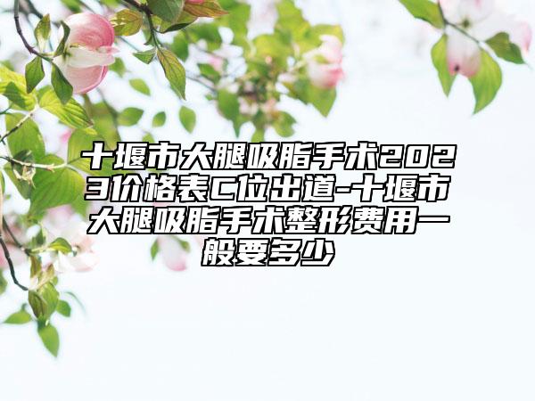 十堰市大腿吸脂手术2023价格表C位出道-十堰市大腿吸脂手术整形费用一般要多少