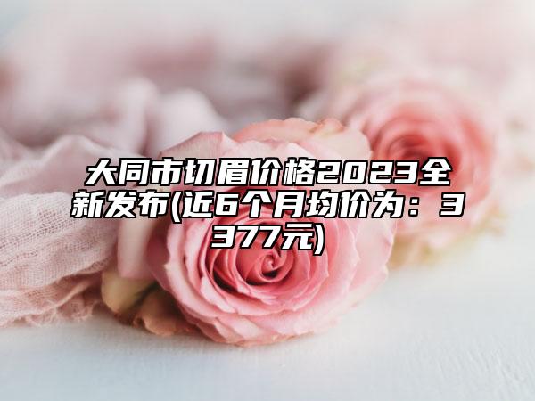 大同市切眉价格2023全新发布(近6个月均价为：3377元)