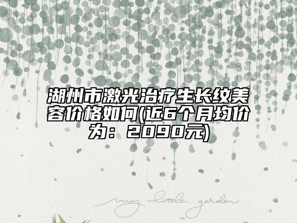 湖州市激光治疗生长纹美容价格如何(近6个月均价为：2090元)