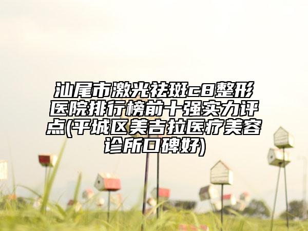 汕尾市激光祛斑c8整形医院排行榜前十强实力评点(平城区美吉拉医疗美容诊所口碑好)