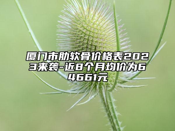 厦门市肋软骨价格表2023来袭-近8个月均价为64661元