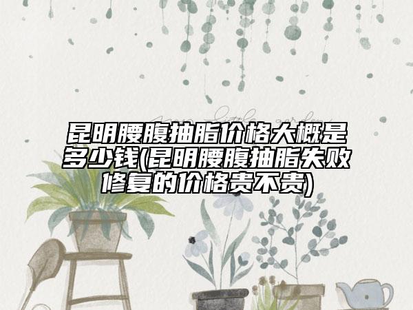 昆明腰腹抽脂价格大概是多少钱(昆明腰腹抽脂失败修复的价格贵不贵)