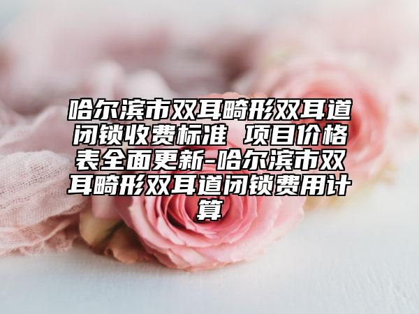 哈尔滨市双耳畸形双耳道闭锁收费标准 项目价格表全面更新-哈尔滨市双耳畸形双耳道闭锁费用计算