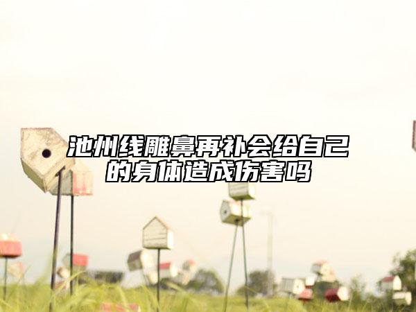 池州线雕鼻再补会给自己的身体造成伤害吗