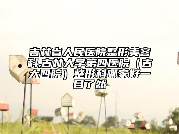 吉林省人民医院整形美容科,吉林大学第四医院（吉大四院）整形科哪家好一目了然