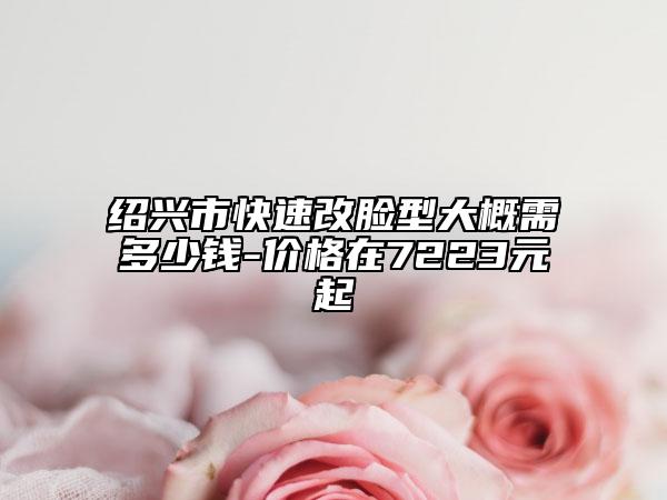 绍兴市快速改脸型大概需多少钱-价格在7223元起