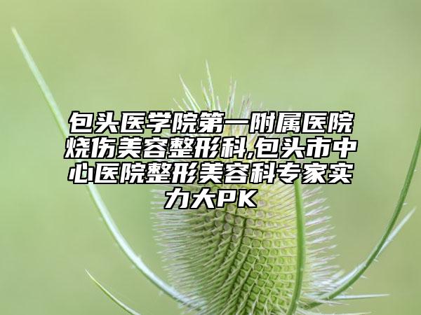 包头医学院第一附属医院烧伤美容整形科,包头市中心医院整形美容科专家实力大PK