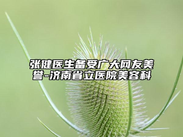 张健医生备受广大网友美誉-济南省立医院美容科