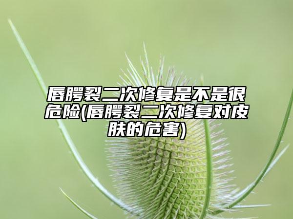 唇腭裂二次修复是不是很危险(唇腭裂二次修复对皮肤的危害)