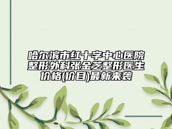 哈尔滨市红十字中心医院整形外科张金芝整形医生价格(价目)最新来袭