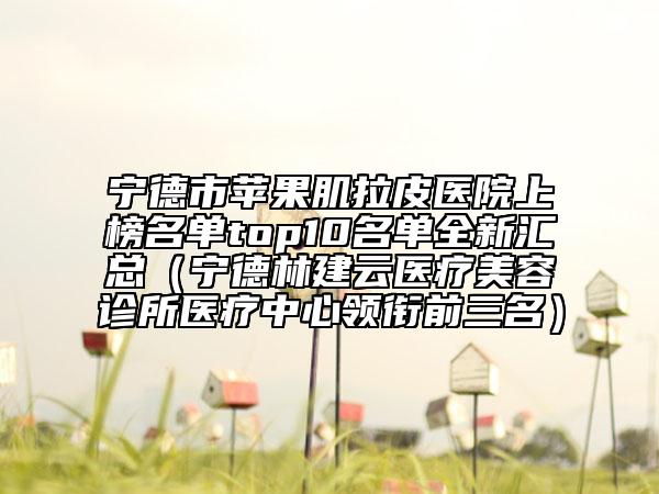 宁德市苹果肌拉皮医院上榜名单top10名单全新汇总（宁德林建云医疗美容诊所医疗中心领衔前三名）