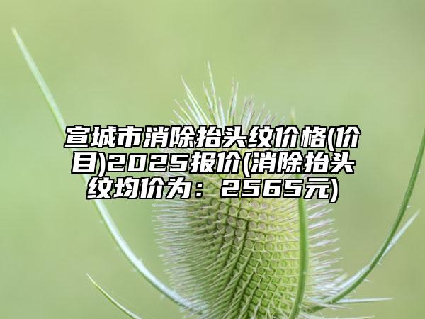 宣城市消除抬头纹价格(价目)2025报价(消除抬头纹均价为：2565元)