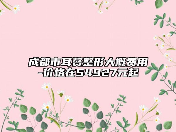 成都市耳赘整形大概费用-价格在54927元起