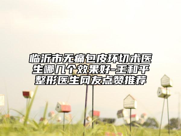 临沂市无痛包皮环切术医生哪几个效果好-王和平整形医生网友点赞推荐