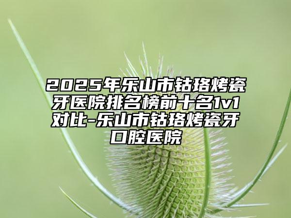 2025年乐山市钴珞烤瓷牙医院排名榜前十名1v1对比-乐山市钴珞烤瓷牙口腔医院