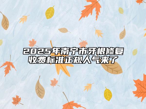 2025年南宁市牙根修复收费标准正规人气来了