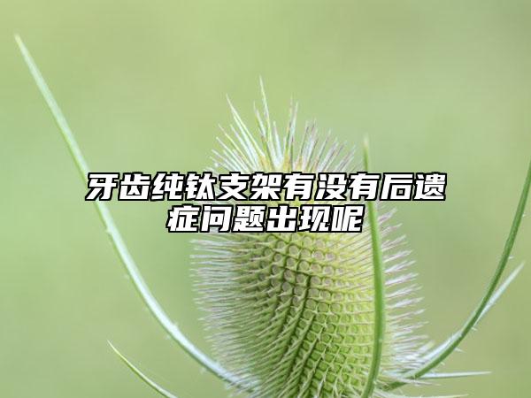 牙齿纯钛支架有没有后遗症问题出现呢