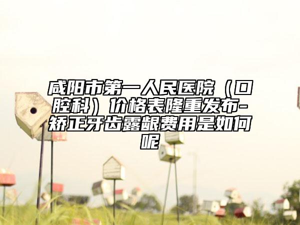 咸阳市第一人民医院（口腔科）价格表隆重发布-矫正牙齿露龈费用是如何呢