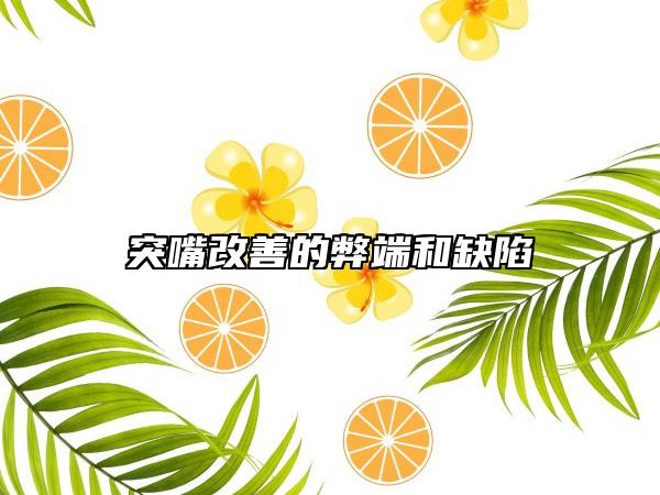 突嘴改善的弊端和缺陷