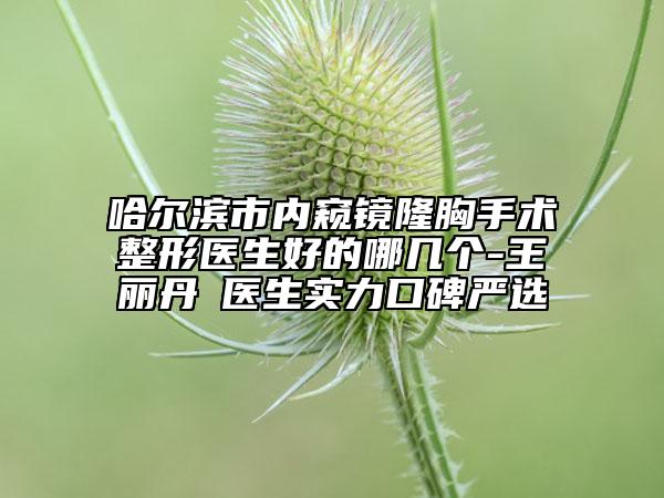 哈尔滨市内窥镜隆胸手术整形医生好的哪几个-王丽丹‌医生实力口碑严选